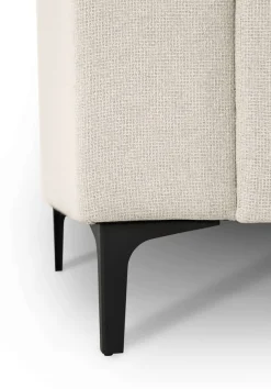 OTTO home Ecksofa »Tournon, L-Form, Breite 262 cm, Webstoff, Chenille« Designsofa im nordischen Stil, Wellenunterfederung, Metallfüße