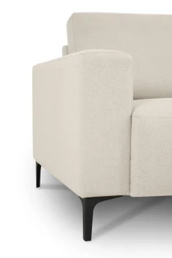 OTTO home Ecksofa »Tournon, L-Form, Breite 262 cm, Webstoff, Chenille« Designsofa im nordischen Stil, Wellenunterfederung, Metallfüße