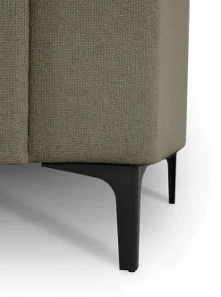 OTTO home Ecksofa »Tournon, L-Form, Breite 256 cm, Webstoff, Chenille« Designsofa im nordischen Stil, Wellenunterfederung, Metallfüße