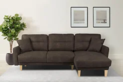 OTTO home Ecksofa »TRIPLO optionale Schlafsofa mit Bettkasten, Maße B/T/H: 234/164/89 cm« L-Form wahlweise mit Bettfunktion - Liegefläche 132x210 cm