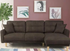 OTTO home Ecksofa »TRIPLO optionale Schlafsofa mit Bettkasten, Maße B/T/H: 234/164/89 cm« L-Form wahlweise mit Bettfunktion - Liegefläche 132x210 cm