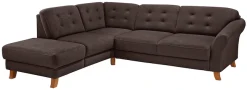 OTTO home Ecksofa »Trondheim L-Form, B: 260 cm, Federkern, Komfortsitz« optional Schlaffunktion und Stauraum, Eckcouch frei stellbar