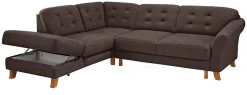OTTO home Ecksofa »Trondheim L-Form, B: 260 cm, Federkern, Komfortsitz« optional Schlaffunktion und Stauraum, Eckcouch frei stellbar