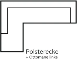 OTTO home Ecksofa »Trondheim L-Form, B: 260 cm, Federkern, Komfortsitz« optional Schlaffunktion und Stauraum, Eckcouch frei stellbar
