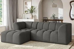 OTTO home Ecksofa »TUURE L-Form, Verlässliche Qualität, moderne Steppung, Breite 255cm« Bubble Optik, moderne Steppung, hoher Sitzkomfort, Wellenunterfederung
