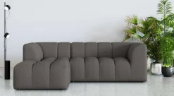 OTTO home Ecksofa »TUURE L-Form, Verlässliche Qualität, moderne Steppung, Breite 255cm« Bubble Optik, moderne Steppung, hoher Sitzkomfort, Wellenunterfederung