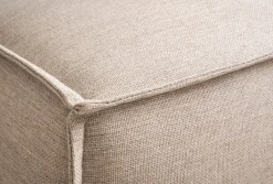 OTTO home Ecksofa »TVINNU Leinenoptik, L-Form, 275 cm, mit Hocker« stellbar zum Schlafsofa (Krokodilverbinder)