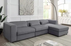 OTTO home Ecksofa »Uno, L-Form, Breite: 307cm« beidseitig montierbarem Longchair,mit Taschenfederkern, in Cord