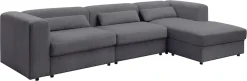 OTTO home Ecksofa »Uno, L-Form, Breite: 307cm« beidseitig montierbarem Longchair,mit Taschenfederkern, in Cord