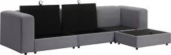 OTTO home Ecksofa »Uno, L-Form, Breite: 307cm« beidseitig montierbarem Longchair,mit Taschenfederkern, in Cord