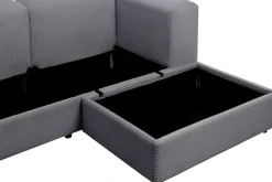 OTTO home Ecksofa »Uno, L-Form, Breite: 307cm« beidseitig montierbarem Longchair,mit Taschenfederkern, in Cord