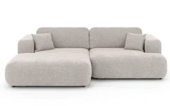 OTTO home Ecksofa »VEEVIA L-Form, Schlafsofa, Verlässliche Qualität, Breite 256cm« mit Bettkasten, belastbar bis 480kg, inklusive Rücken- und Zierkissen