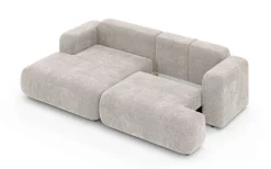 OTTO home Ecksofa »VEEVIA L-Form, Schlafsofa, Verlässliche Qualität, Breite 256cm« mit Bettkasten, belastbar bis 480kg, inklusive Rücken- und Zierkissen