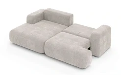 OTTO home Ecksofa »VEEVIA L-Form, Schlafsofa, Verlässliche Qualität, Breite 256cm« mit Bettkasten, belastbar bis 480kg, inklusive Rücken- und Zierkissen