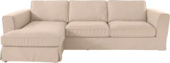OTTO home Ecksofa »Vintage L-Form« 3-Sitzer Polsterecke im Landhausstil, mit abnehmbarer Husse