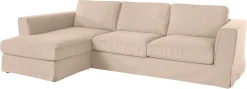 OTTO home Ecksofa »Vintage L-Form« 3-Sitzer Polsterecke im Landhausstil, mit abnehmbarer Husse