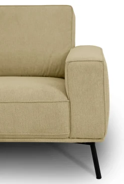 OTTO home Ecksofa »Vosby« 260 cm, Chenille,mit dekorativer Kedernaht, Wellenunterfederung