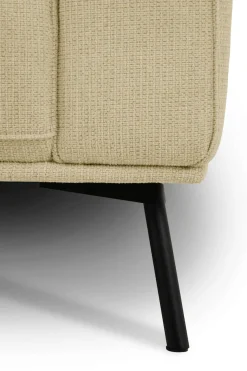 OTTO home Ecksofa »Vosby« 260 cm, Chenille,mit dekorativer Kedernaht, Wellenunterfederung