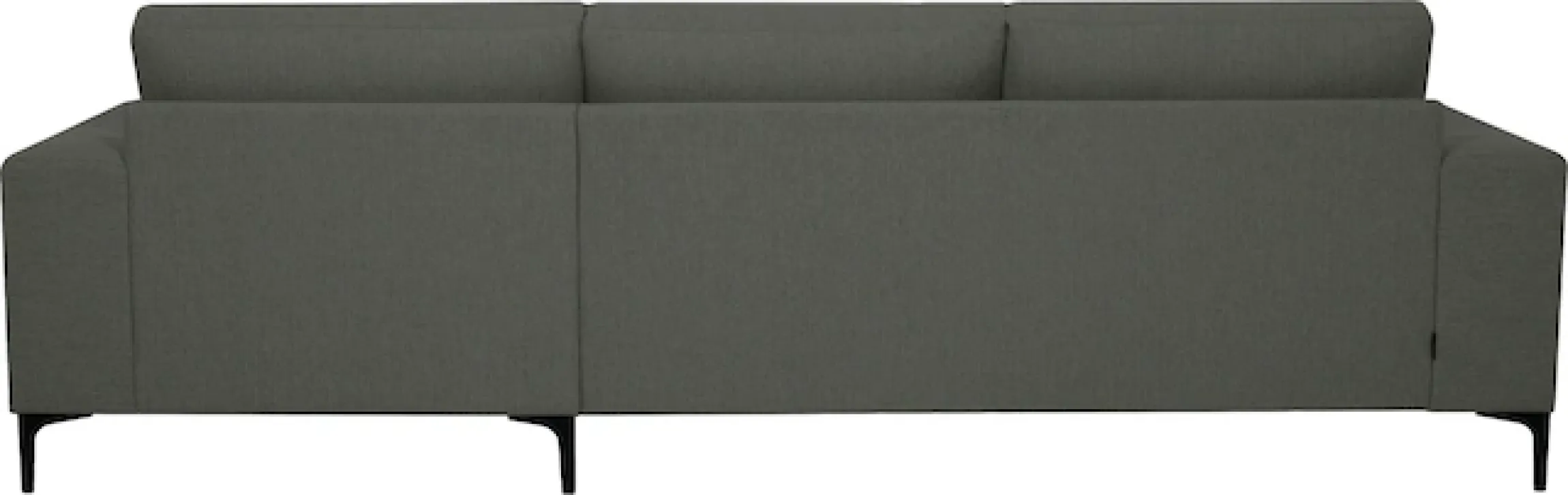 OTTO home Ecksofa »Xander, L-Form« Breite 280 cm, Soft-Touch Chenille, schwarze Metallfüße