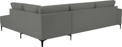 OTTO home Ecksofa »Xander, L-Form« Breite 289 cm, Webstoff, Soft-Touch Chenille, schwarze Metallfüße