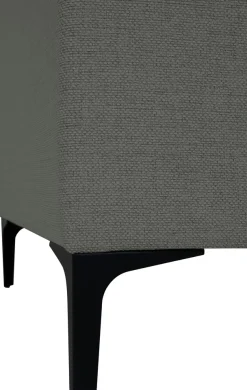 OTTO home Ecksofa »Xander, L-Form« Breite 289 cm, Webstoff, Soft-Touch Chenille, schwarze Metallfüße