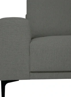 OTTO home Ecksofa »Xander, L-Form« Breite 289 cm, Webstoff, Soft-Touch Chenille, schwarze Metallfüße