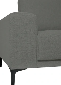 OTTO home Ecksofa »Xander, L-Form« Breite 289 cm, Webstoff, Soft-Touch Chenille, schwarze Metallfüße