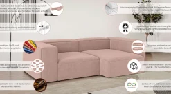 OTTO home Ecksofa »XL HAILY L-Form, Modularsofa extra tief, Sitztiefe 100/130 cm« als Modul oder separat verwendbar, für individuelle Zusammenstellung