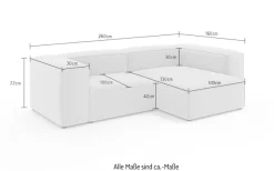 OTTO home Ecksofa »XL HAILY L-Form, Modularsofa extra tief, Sitztiefe 100/130 cm« als Modul oder separat verwendbar, für individuelle Zusammenstellung