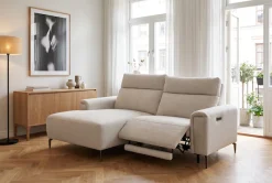 OTTO home Ecksofa »YELLIA L-Form,227cm - elektrische Relaxfunktion« USB A/C, HR-Schaumstoff im Sitz, Webstoff