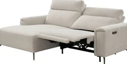 OTTO home Ecksofa »YELLIA L-Form,227cm - elektrische Relaxfunktion« USB A/C, HR-Schaumstoff im Sitz, Webstoff