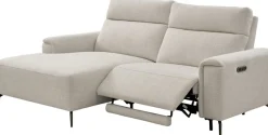 OTTO home Ecksofa »YELLIA L-Form,227cm - elektrische Relaxfunktion« USB A/C, HR-Schaumstoff im Sitz, Webstoff