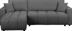 OTTO home Ecksofa »YLVAA L-Form, 241 cm - OTTO. Verlässliche Qualität.« Schlaffunktion (132/200), Bettkasten, Feinstruktur-Bezug