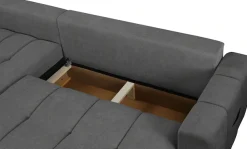 OTTO home Ecksofa »YLVAA L-Form, 241 cm - OTTO. Verlässliche Qualität.« Schlaffunktion (132/200), Bettkasten, Feinstruktur-Bezug
