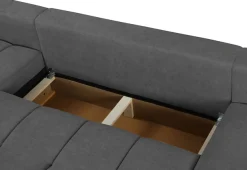 OTTO home Ecksofa »YLVAA L-Form, 241 cm - OTTO. Verlässliche Qualität.« Schlaffunktion (132/200), Bettkasten, Feinstruktur-Bezug