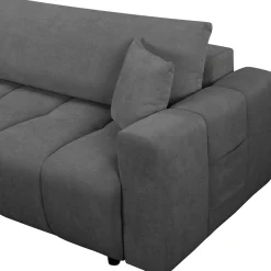 OTTO home Ecksofa »YLVAA L-Form, 241 cm - OTTO. Verlässliche Qualität.« Schlaffunktion (132/200), Bettkasten, Feinstruktur-Bezug