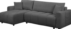 OTTO home Ecksofa »YLVAA L-Form, 241 cm - OTTO. Verlässliche Qualität.« Schlaffunktion (132/200), Bettkasten, Feinstruktur-Bezug