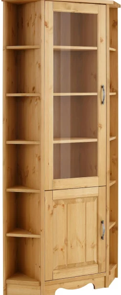 OTTO home Eckvitrine »Trinidad« Höhe 188 cm, FSC® zertifiziertes Massivholz