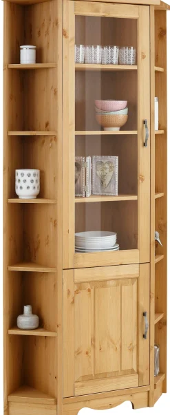 OTTO home Eckvitrine »Trinidad« Höhe 188 cm, FSC® zertifiziertes Massivholz