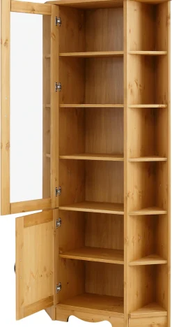OTTO home Eckvitrine »Trinidad« Höhe 188 cm, FSC® zertifiziertes Massivholz