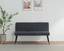 OTTO home Essbank »Ianna« schwarze Metallbeine, pflegeleichtem Webstoff Bezug, Breite 140 cm