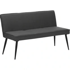 OTTO home Essbank »Ianna« schwarze Metallbeine, pflegeleichtem Webstoff Bezug, Breite 140 cm