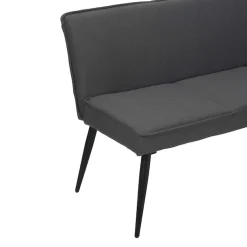 OTTO home Essbank »Ianna« schwarze Metallbeine, pflegeleichtem Webstoff Bezug, Breite 140 cm
