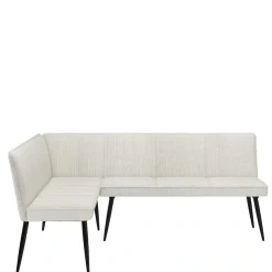 OTTO home Essbank »Ianna« schwarze Metallbeine, pflegeleichtem Webstoff Bezug, Breite 193 cm