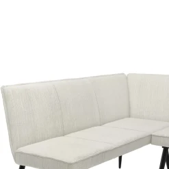OTTO home Essbank »Ianna« schwarze Metallbeine, pflegeleichtem Webstoff Bezug, Breite 193 cm