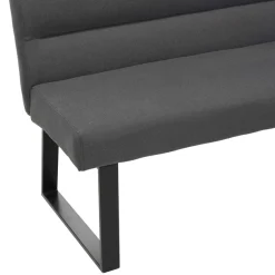 OTTO home Essbank »Ivanna« schwarze Metallbeine, pflegeleichtem Webstoff Bezug, Breite 140 cm