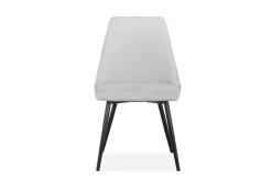 OTTO home Essgruppe »Danny-Malio« Set, Set 100 cm, 5 Stk. tlg. Glastisch 100x100 cm mit 4 Stühlen (Veloursstoff), Gestell aus Metall