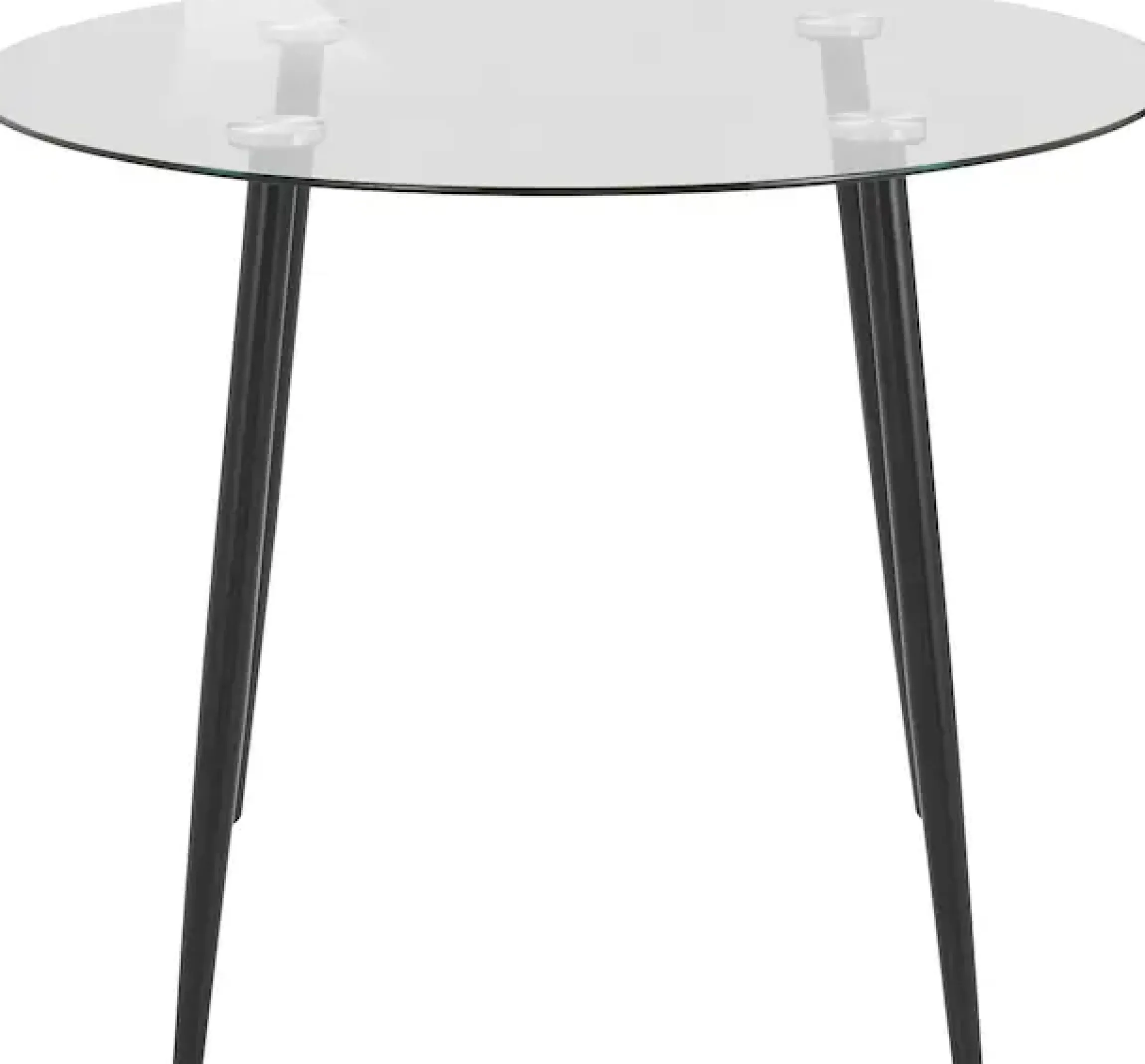 OTTO home Essgruppe »Danny-Miller« Set, Set 100 cm, 5 Stk. tlg. Glastisch 100x100 cm mit 4 Stühlen in Cord, Gestell aus Metall