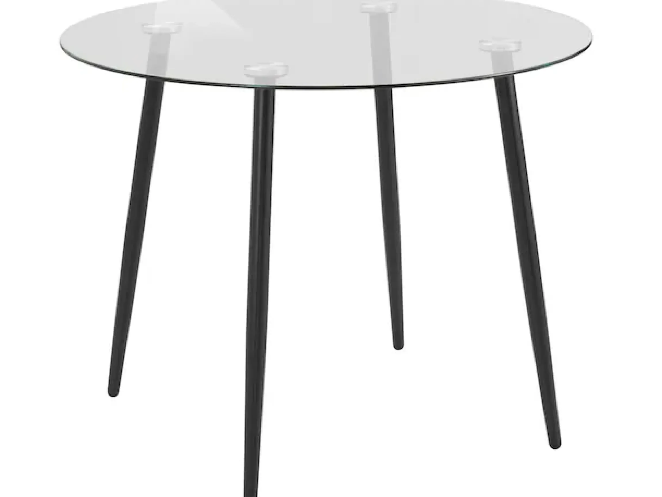OTTO home Essgruppe »Danny-Miller« Set, Set 100 cm, 5 Stk. tlg. Glastisch 100x100 cm mit 4 Stühlen in Cord, Gestell aus Metall