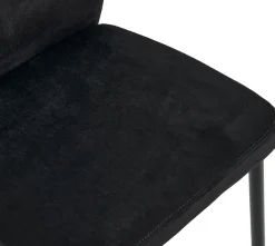 OTTO home Essgruppe »Freya« Set, 4 tlg. runder Esstisch 90 cm in Sinterstein, Black Copper mit 3 Samtstühlen